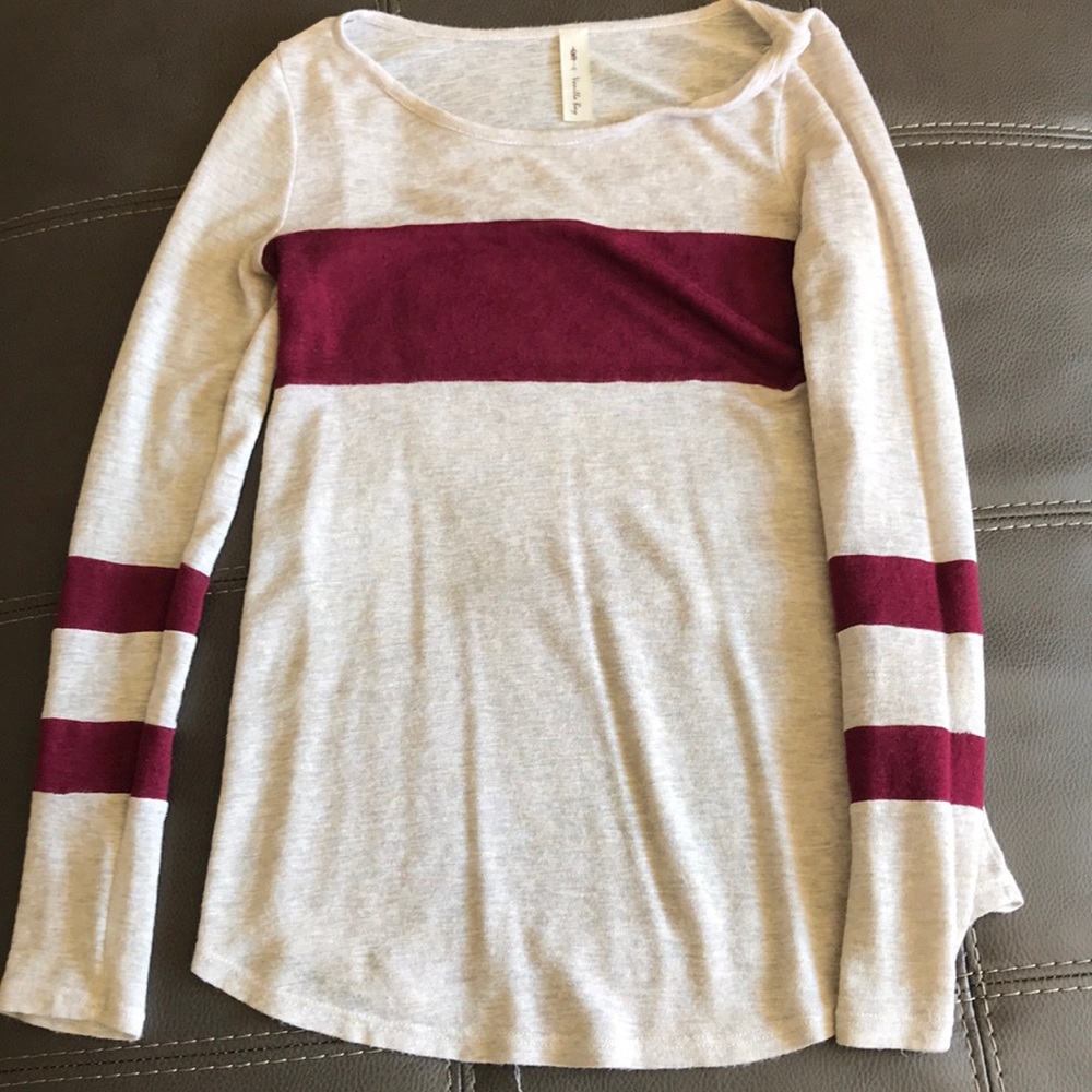 Long sleeve stripped shirt